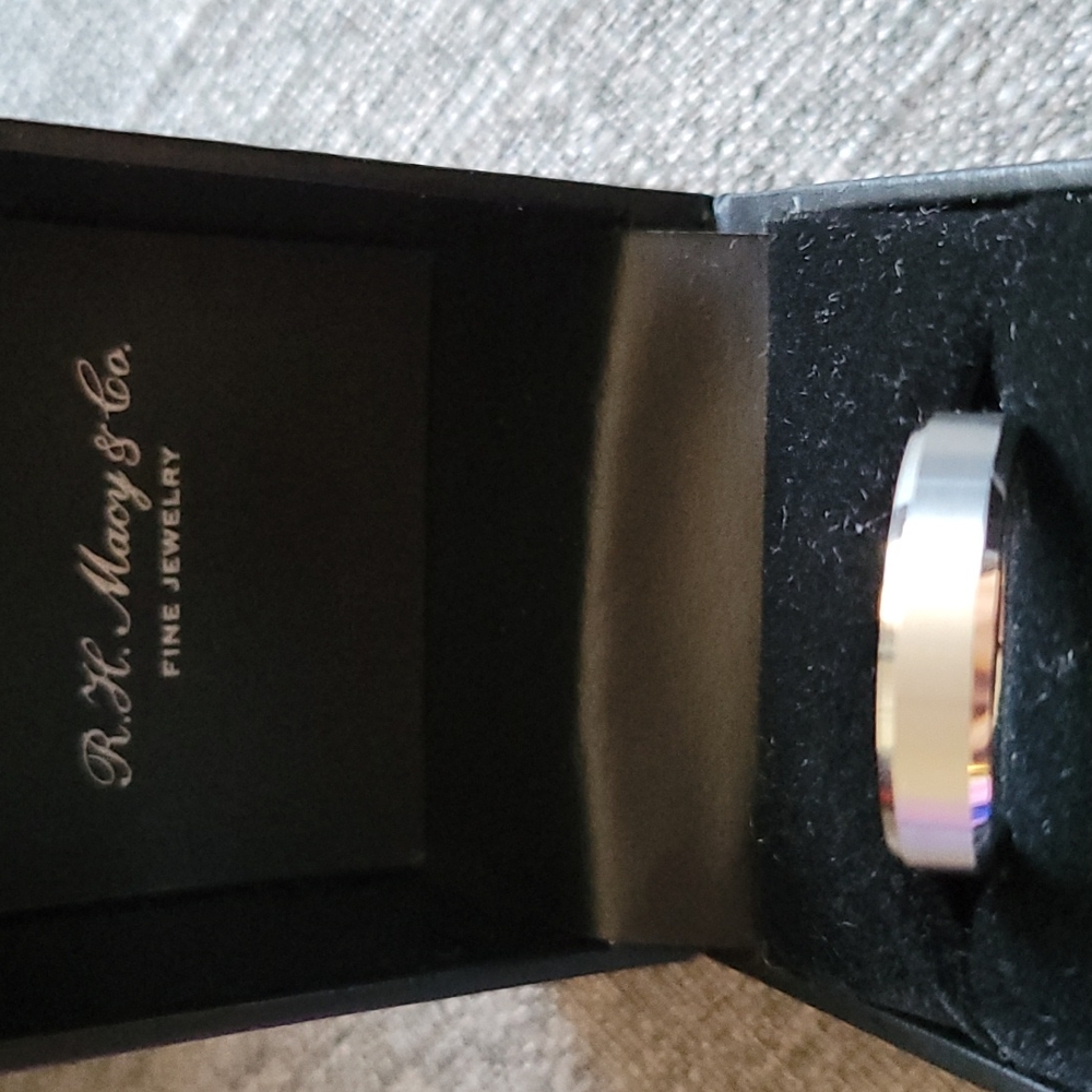 TUNGSTEN Triton carbide titanium men wedding ring